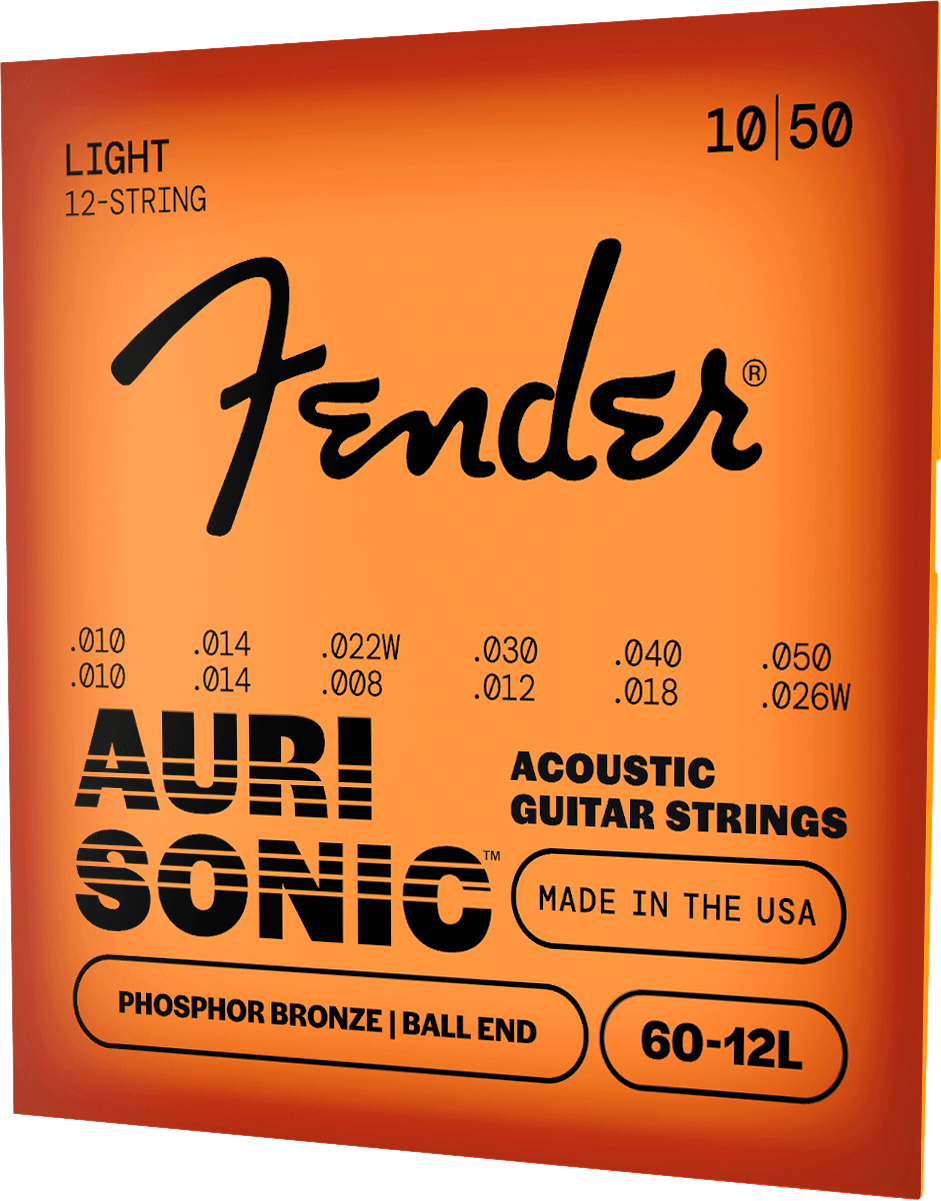 AuriSonic™ 60-12L Phosphor Bronze 12-String Acoustic Guitar Strings