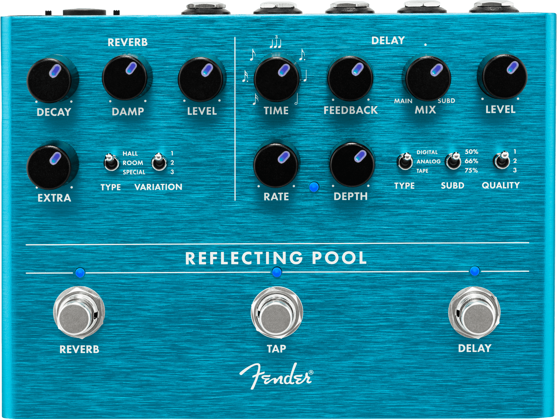 ギター Fender Reflecting Pool Delay & Reverb Reflecting Pool® Delay & Reverb – Fender