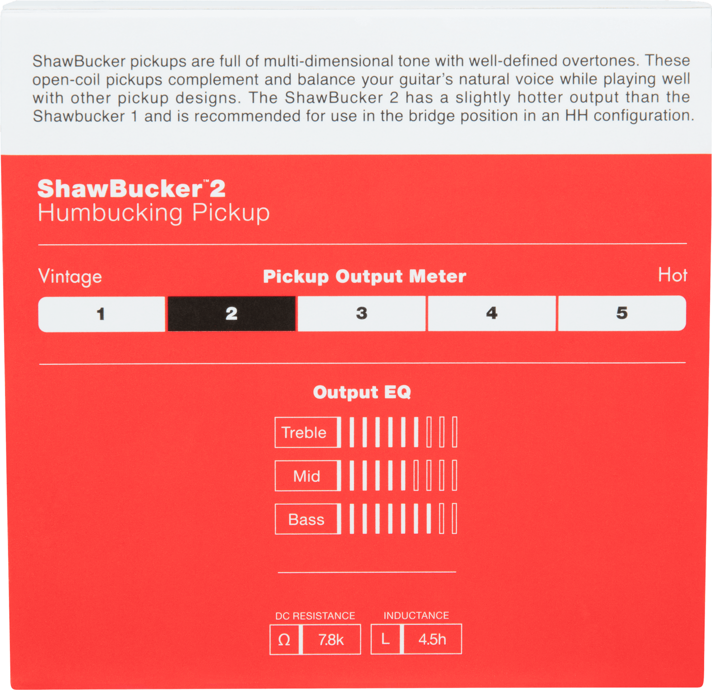 ShawBucker™ 2 Humbucking Pickup