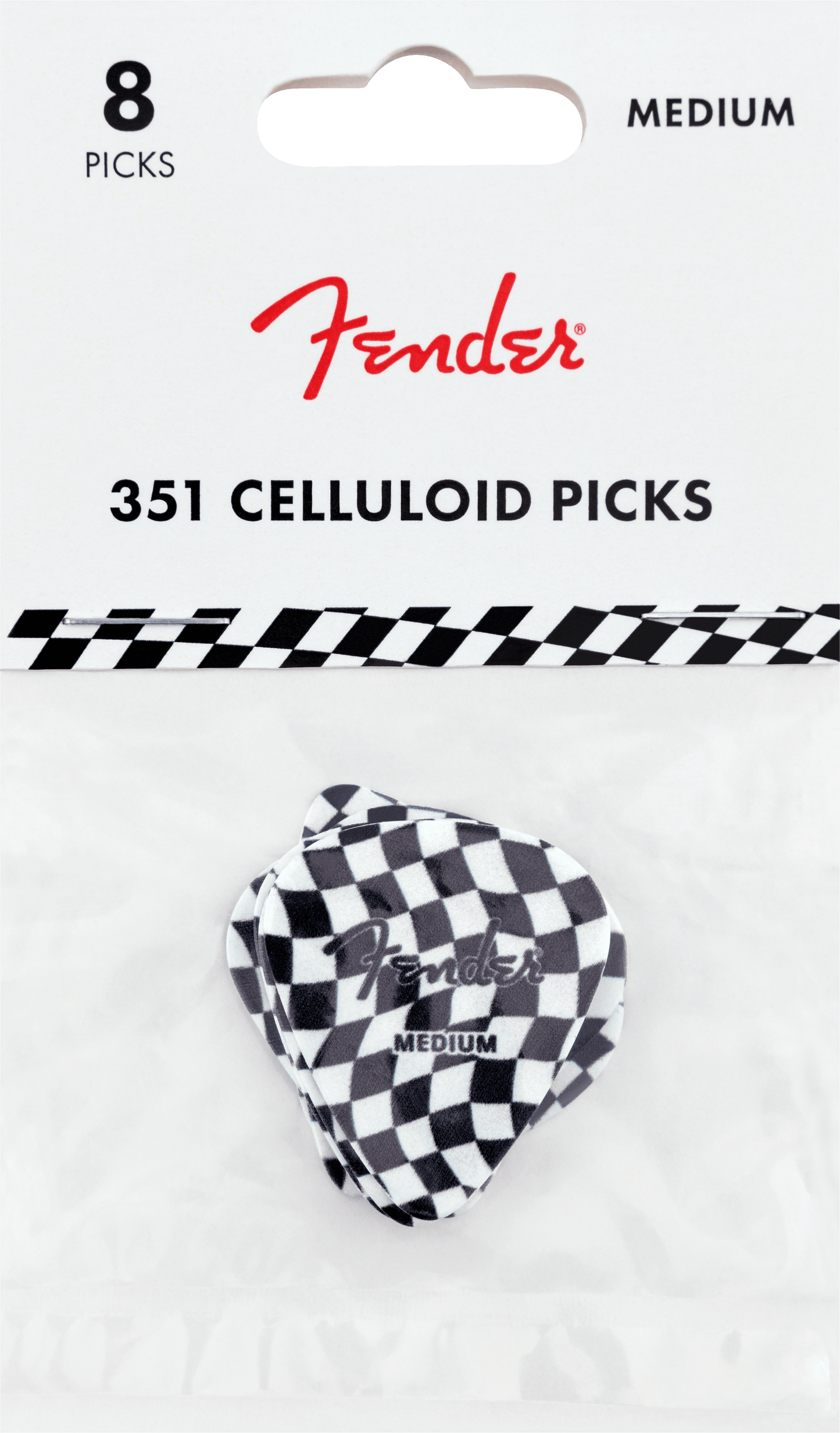 Wavy Checkerboard 351 Celluloid Picks (8)