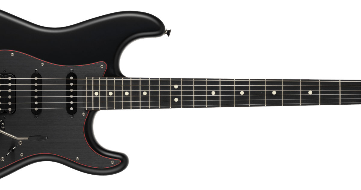 ギター Fender MIJ Limited Stratocaster HSS Noir Made in Japan Limited Hybrid II Stratocaster® HSS, Noir – Fender