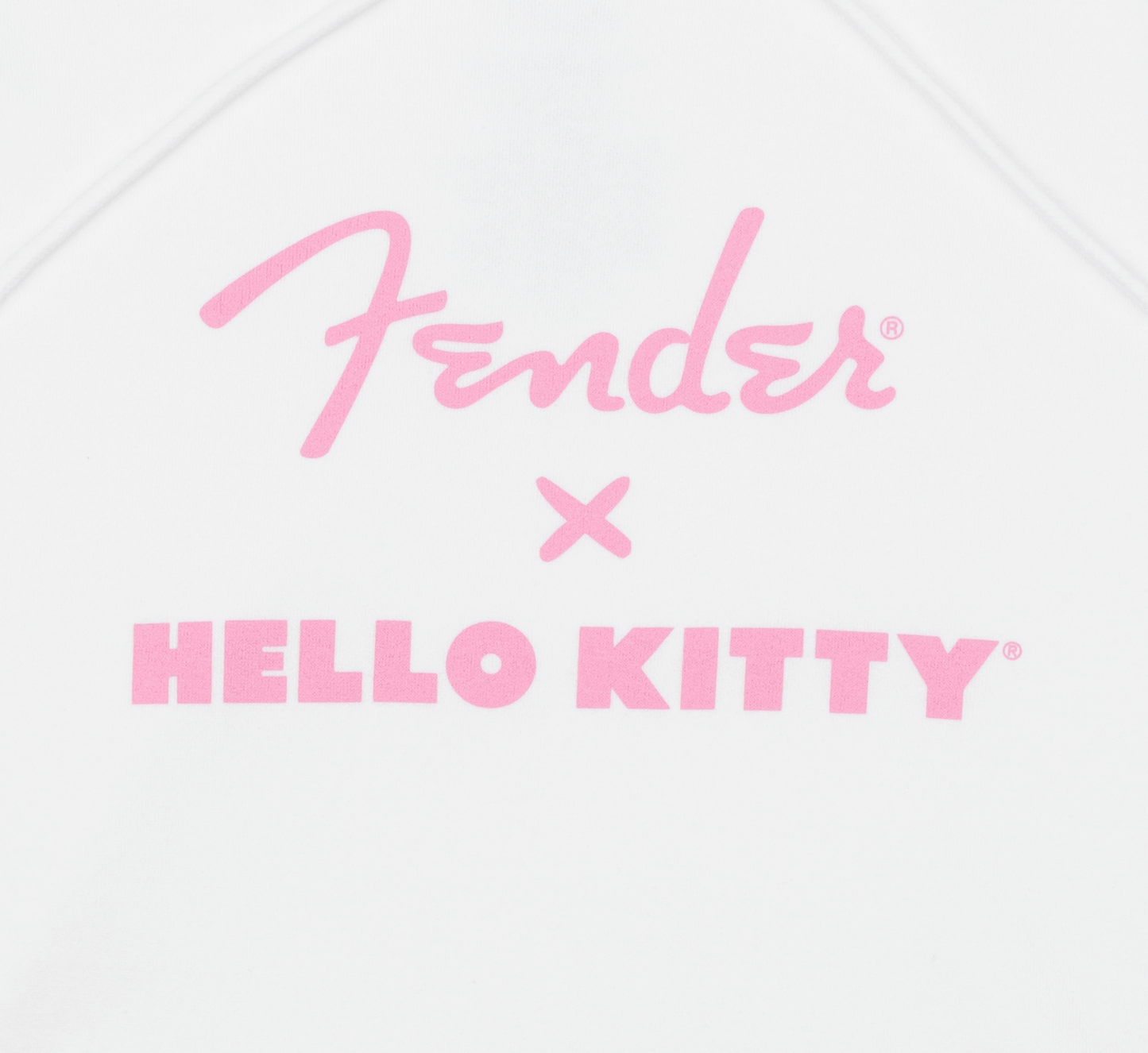 Fender® x Hello Kitty® White Sleeve Logo Hoodie