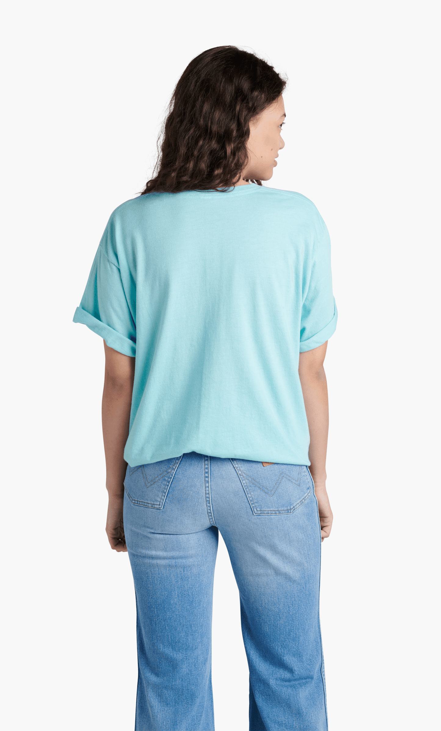 Fender® Spaghetti Logo T-Shirt, Daphne Blue