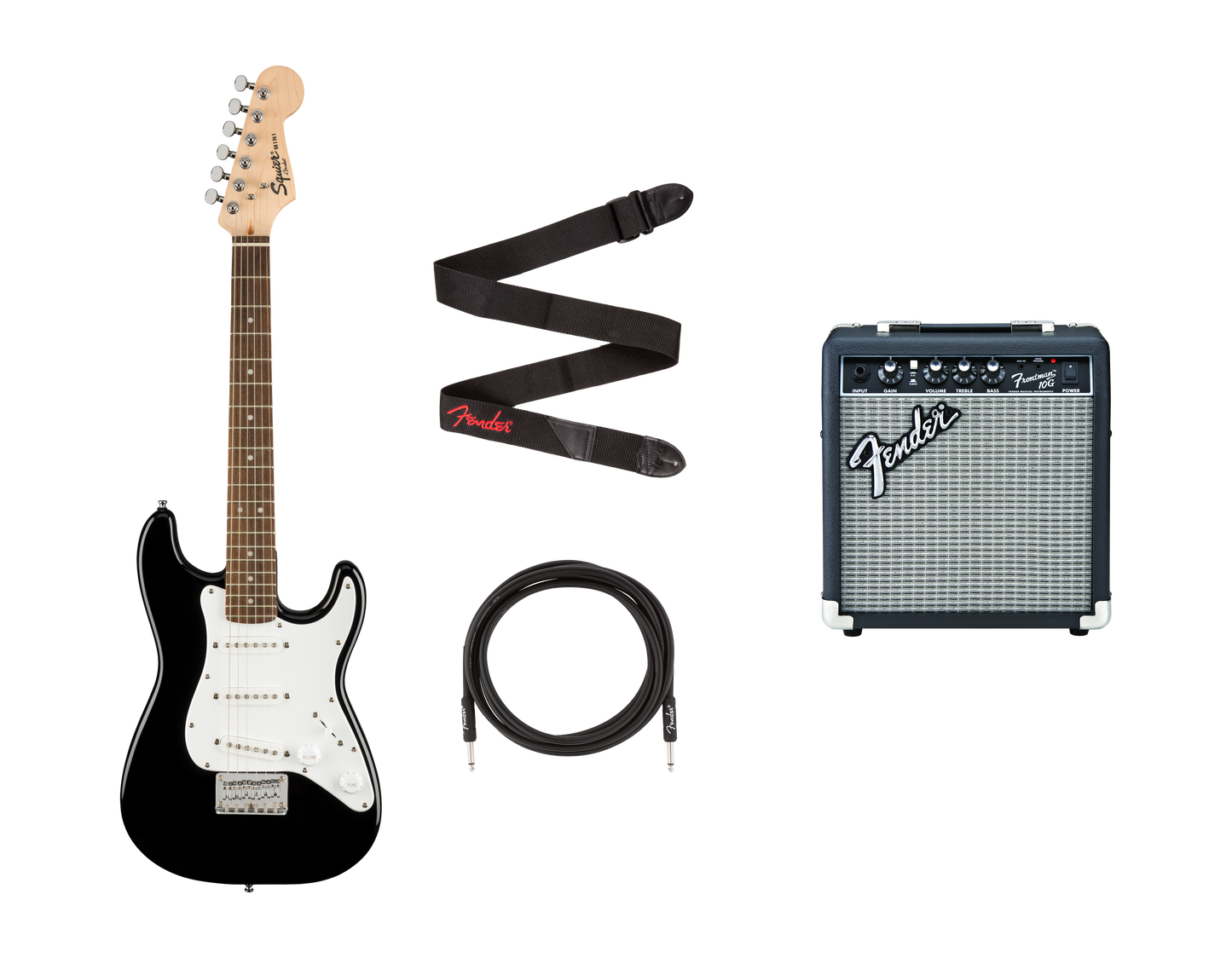 Pack Squier Mini Stratocaster negro