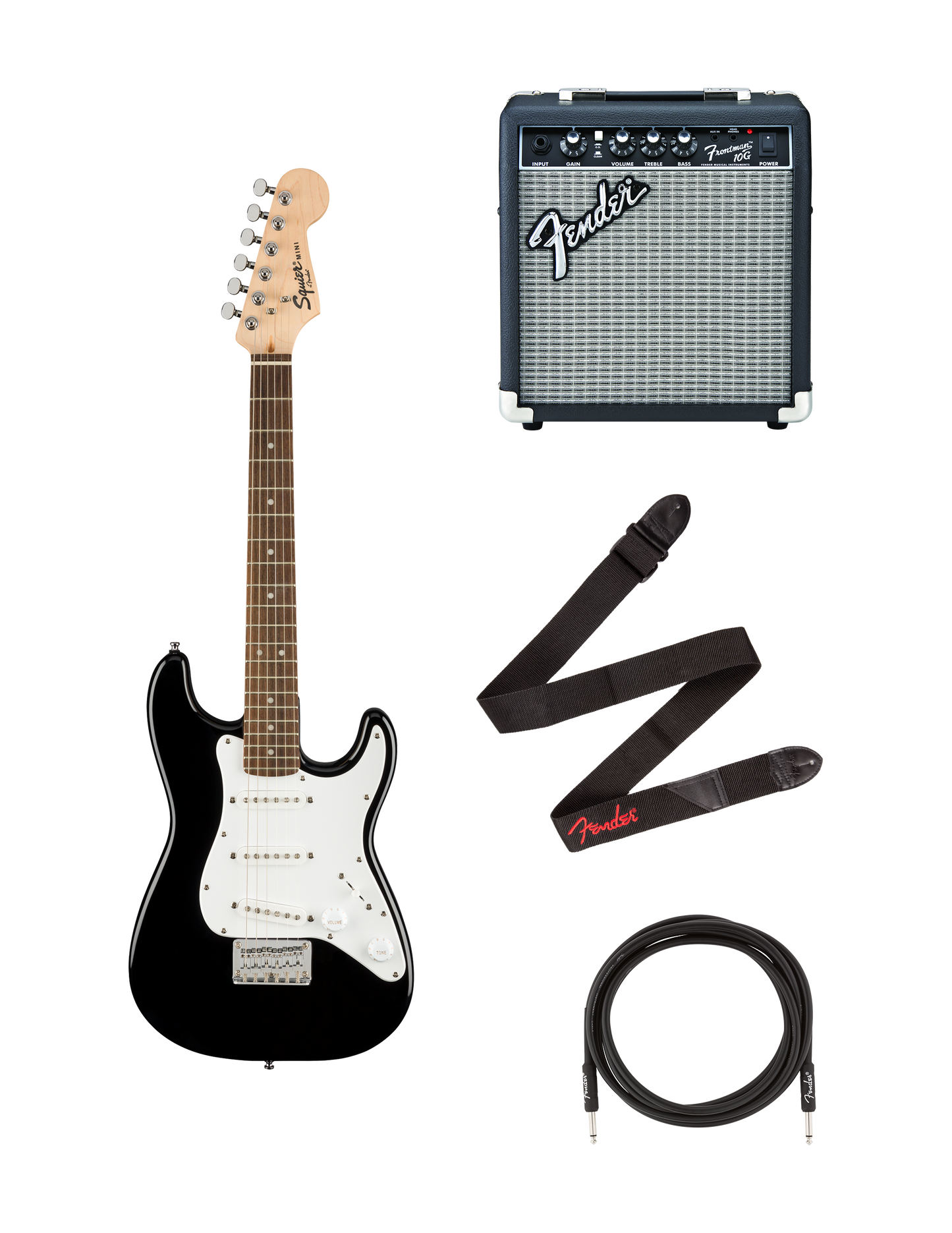 Pack Squier Mini Stratocaster negro